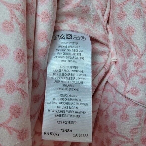 FRENCH CONNECTION Red Pink White Floral A-Line Skirt Size Small - Picture 5 of 8